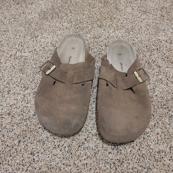 Quince Womens Brown Slip On Clogs Size 8 - Picture 3 of 4